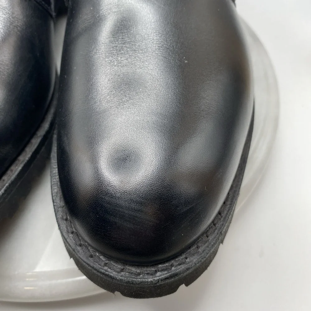 Allen‎ Edmonds Stanford Men's Black Leather Ankle Chukka Boots Sz 11.5 D Tate